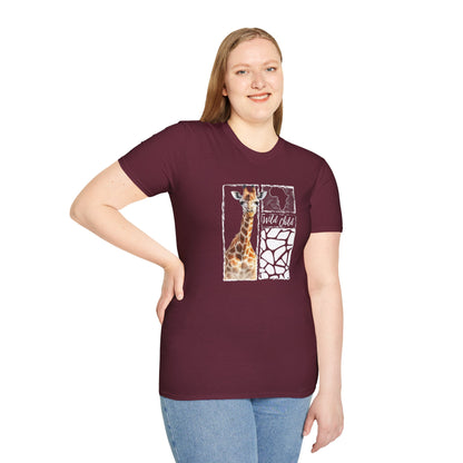 Giraffe Wild Child - Adult Heavy Cotton Tee