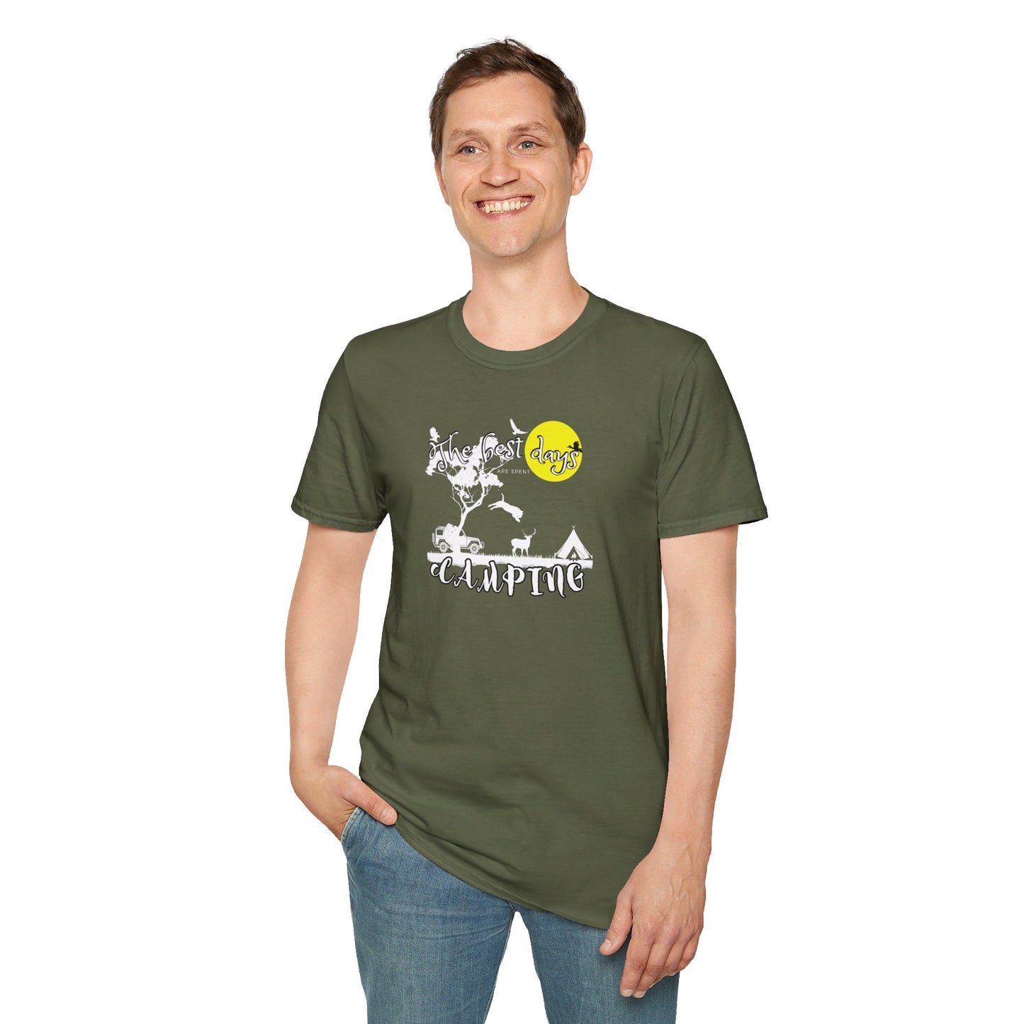 The Best Days are spent Camping - Unisex T-shirt