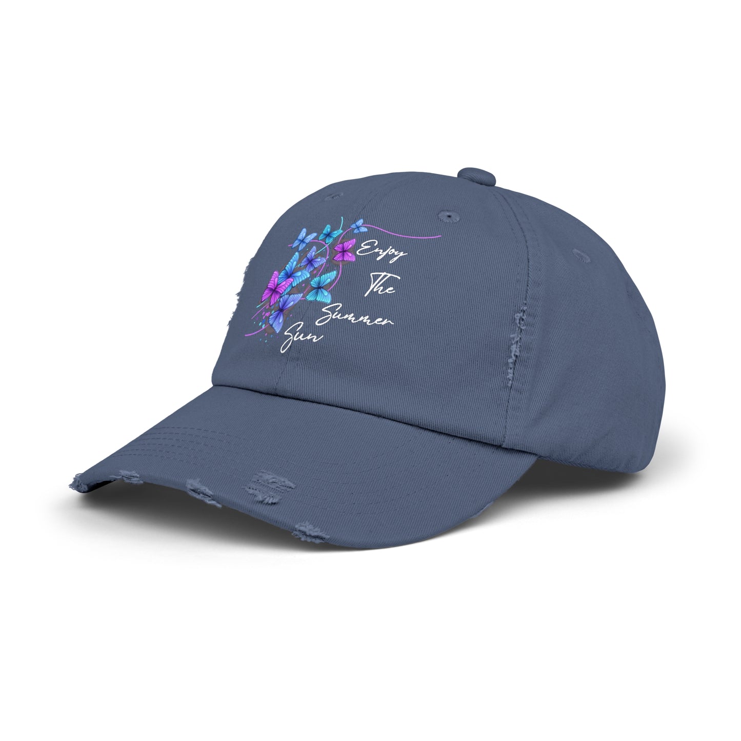 Enjoy the Summer Sun - Adult Distressed Cap