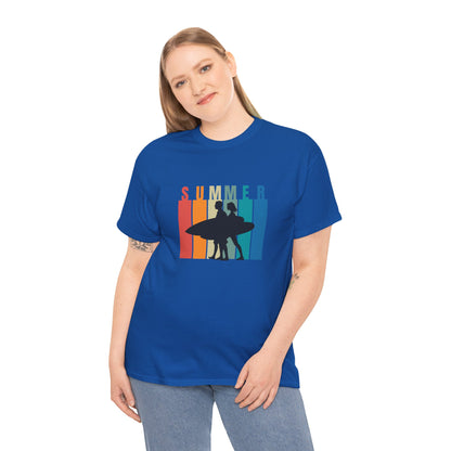 Summer Surf - Adult Heavy Cotton Tee