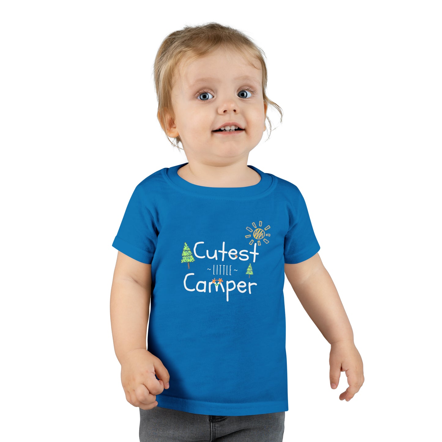 Cutest Little Camper Sunshine & Trees - Toddler T-shirt