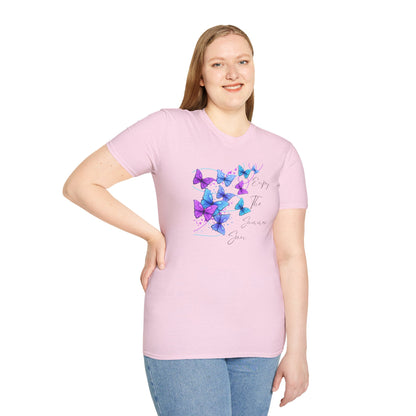 Enjoy The Summer Sun Butterflies - Adult Heavy Cotton Tee