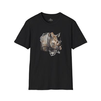 Africa Rhino  - Adult Softstyle T-Shirt