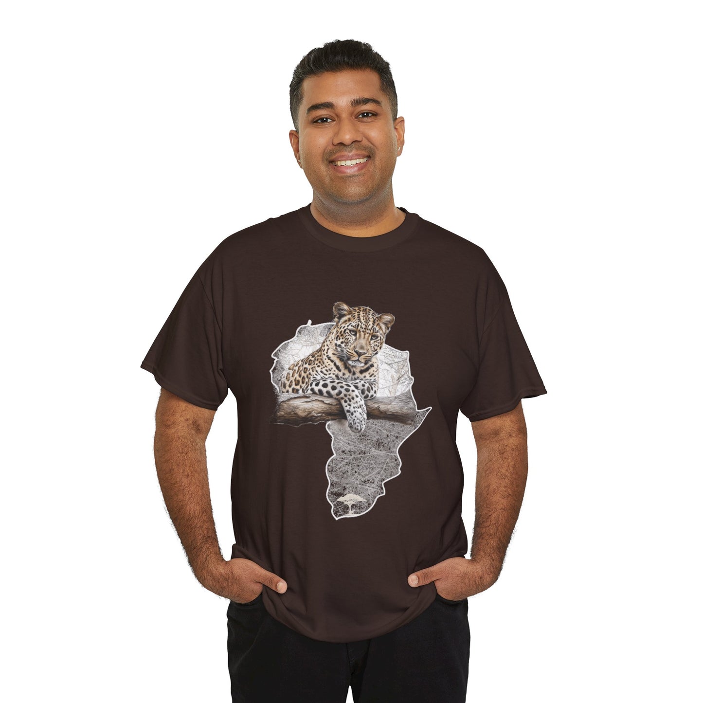 Africa Leopard - Adult Heavy Cotton Tee