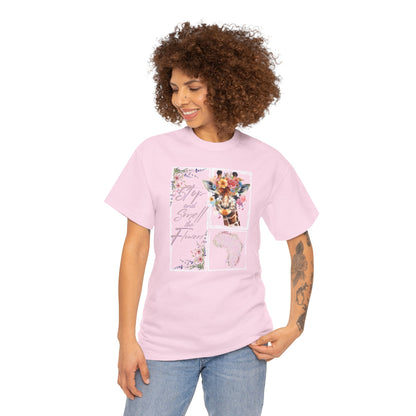 Smell the Flowers - Adult Heavy Cotton Tee