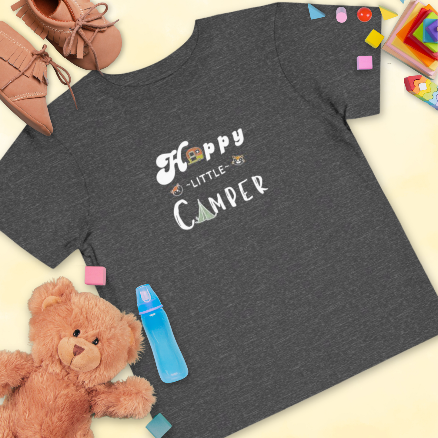 Happy Little Camper Animals - Toddler T-shirt