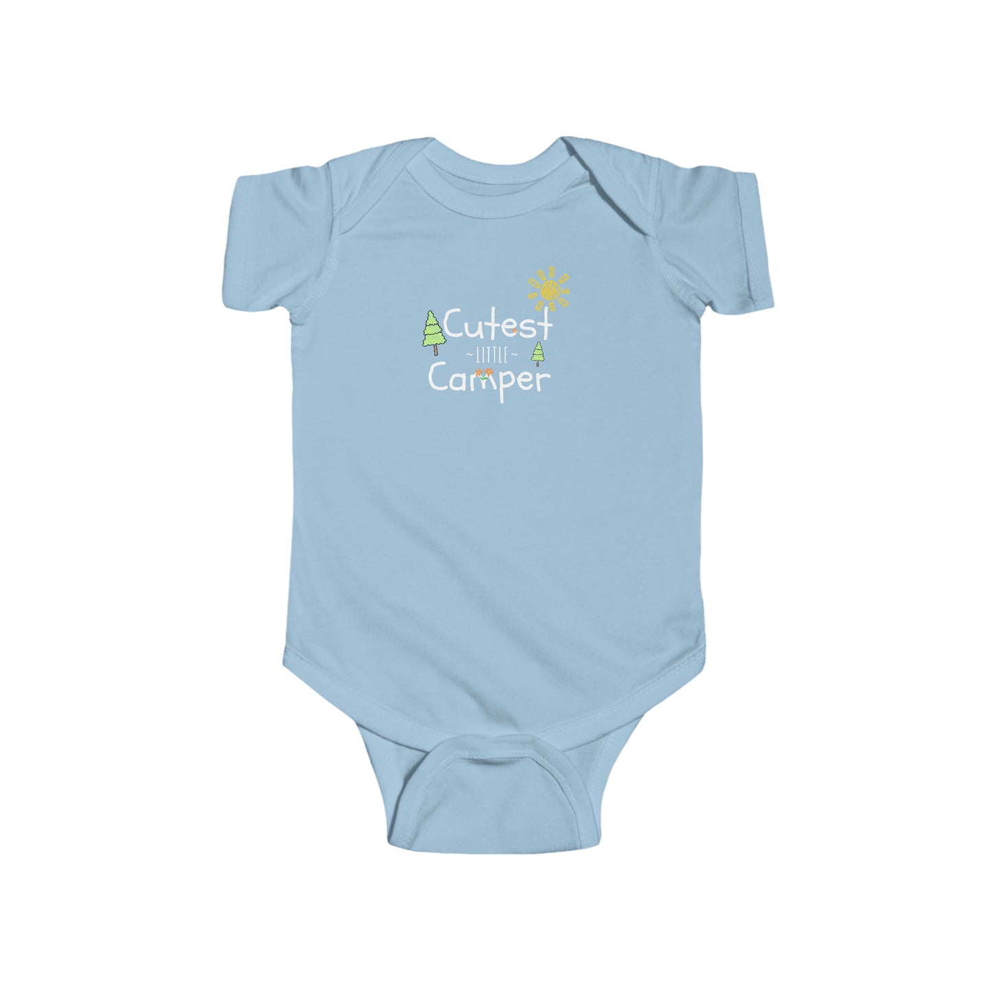 Cutest Little Camper Sunshine & Trees - Infant Fine Jersey Bodysuit