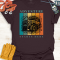4x4 Adventure T-Shirt - Adventure Starts Here