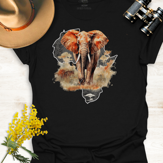 Africa Elephant - Adult T-Shirt