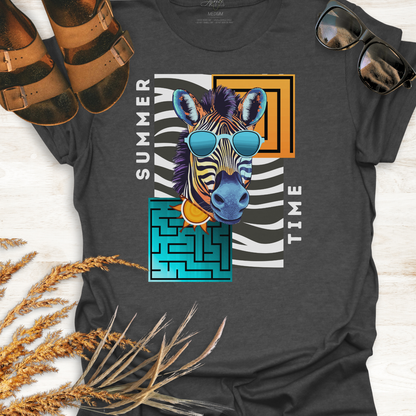 Africa Zebra Wildlife T-Shirt - Cool Summer Time Zebra
