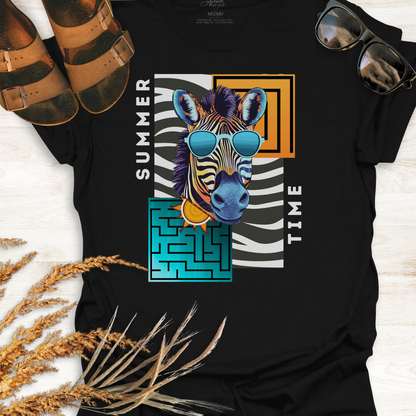 Africa Zebra Wildlife T-Shirt - Cool Summer Time Zebra