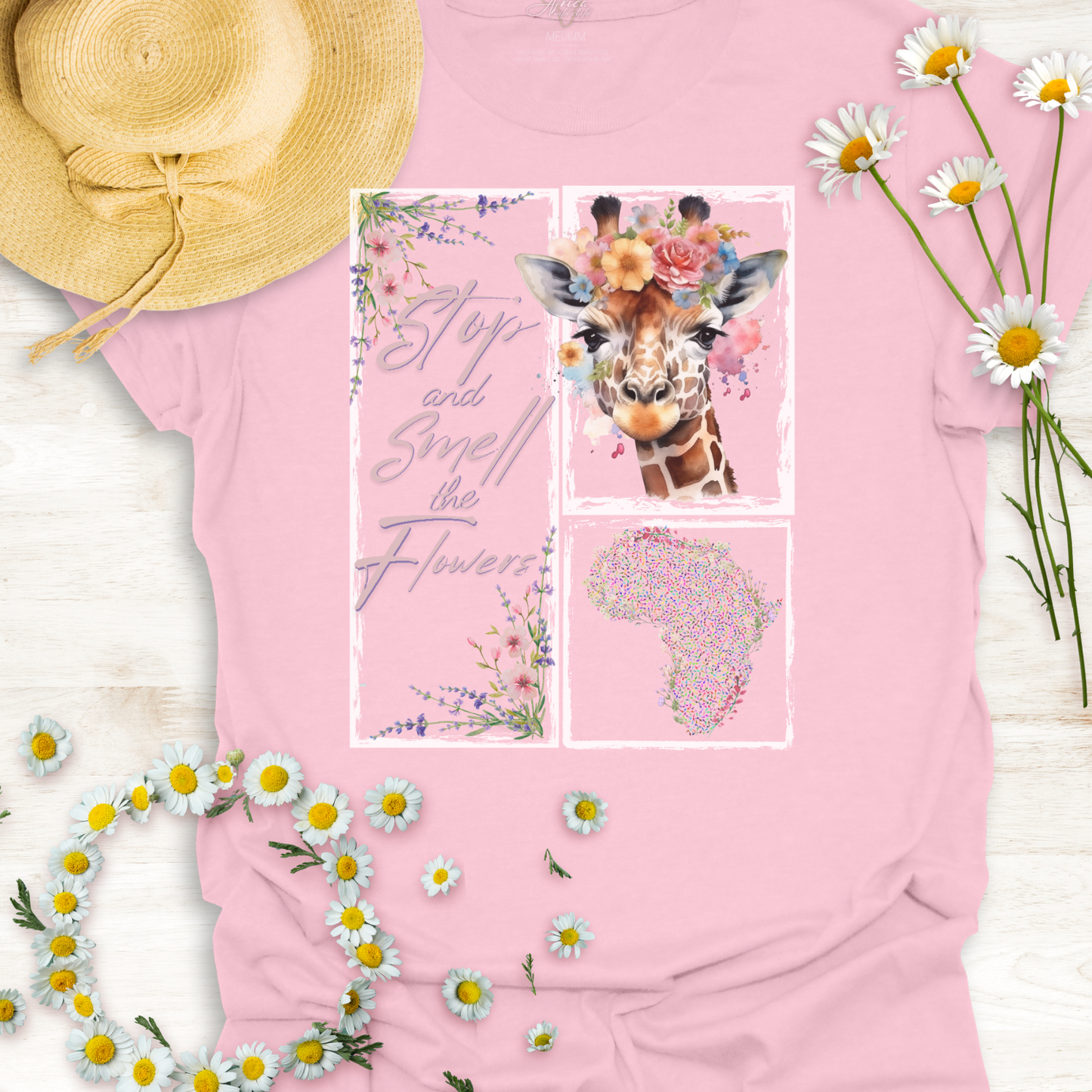Mommy & Me Bundle - Smell the Flowers Matching Tees in Pink