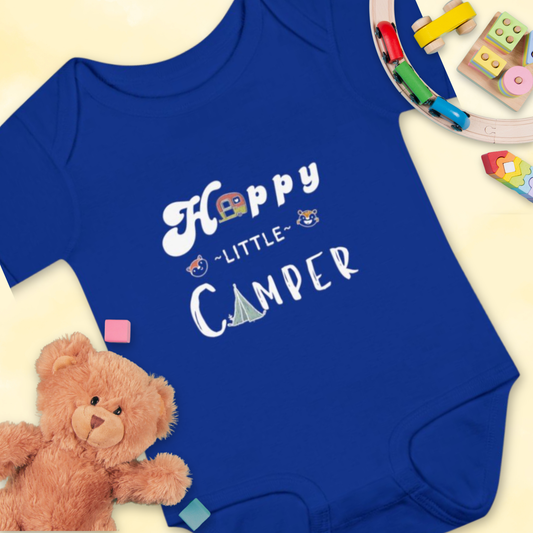 Happy Little Camper Animals - Infant Baby Rib Bodysuit
