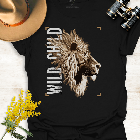 Lion Wild Child -  Adult T-Shirt
