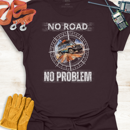 4x4 Adventure T-Shirt - No Road No Problem