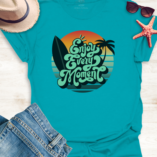 Surfing T-Shirt - Enjoy Every Moment