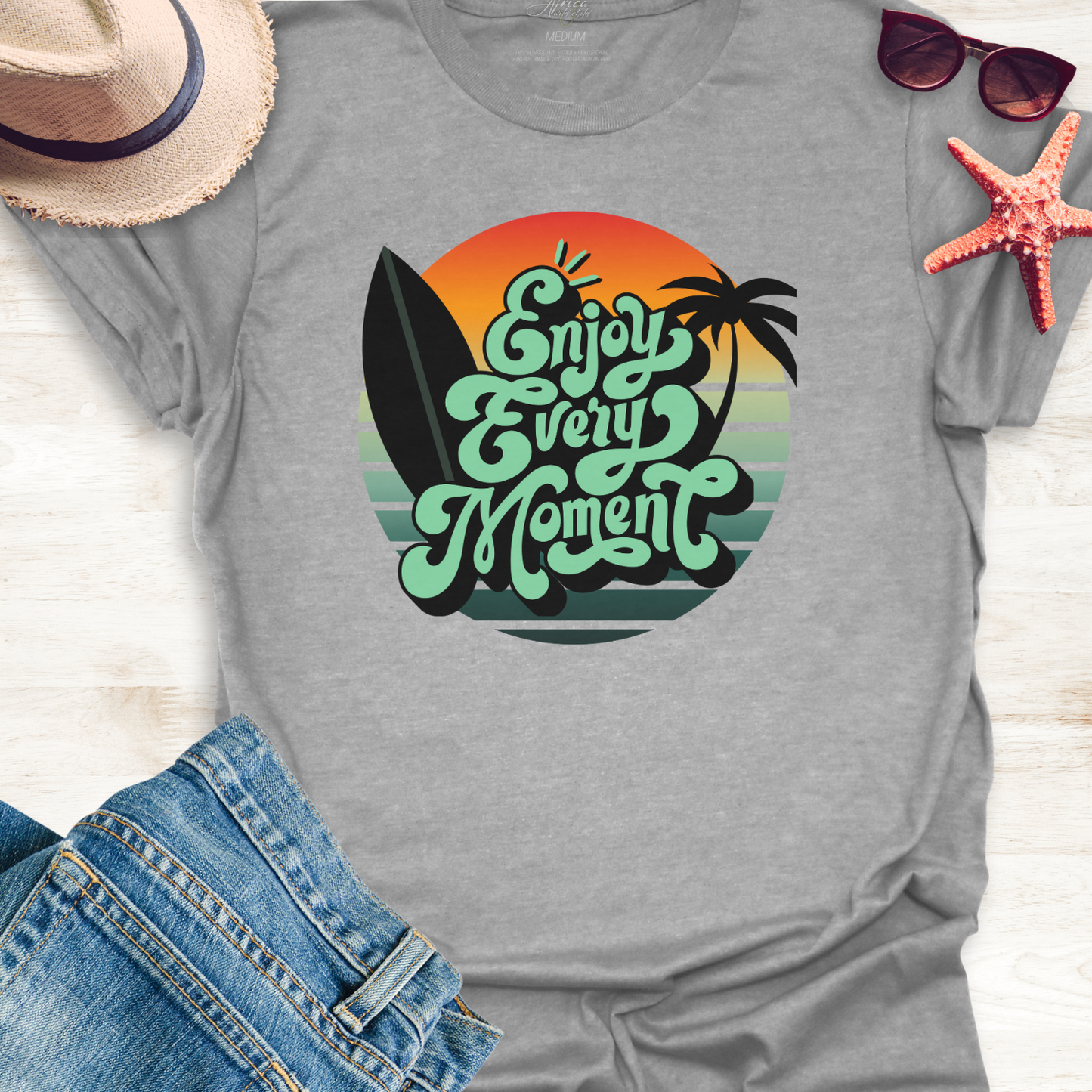 Surfing T-Shirt - Enjoy Every Moment